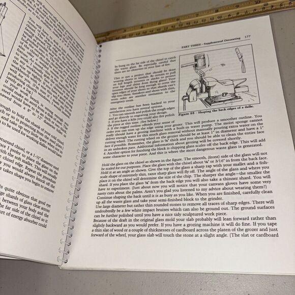 Glass Engraving With Grindstones Robert Smith 1992 Spiral Bound 1992 - Picture 7 of 10